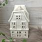 Preview: Lichthaus Windlicht Weiß Metall Deko Teelichthalter Shabby Chic
